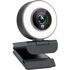 Angetube Angetube Streaming 1080P HD Webcam Built in Adjustable Ring Light and Mic. Advanced autofocus AF Web Camera for Google Meet Xbox Gamer Facebook YouTube Streamer