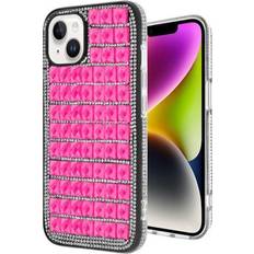 HD Accessory Diamond Series Crystal Rhinestones Case for iPhone 14 Pink