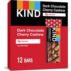 Cereals, Oatmeals & Mueslis KIND Bars + Antioxidants Gluten Free 1.4 Ounce, Dark Chocolate Cherry Cashew, 12 Count