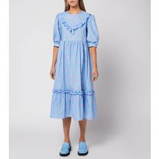 Cras Women's Dress Mono Stripe Blue