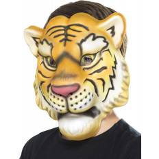 Gul Maskerad Heltäckande masker Smiffys Tiger Mask Fancy Dress