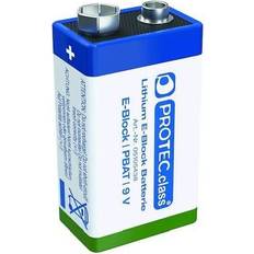 Protec.class PBAT 9 V Lithium Blockbatterie 1200mAh