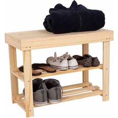 Natural Shoe Racks Core Products With Solid Top Shoe Rack