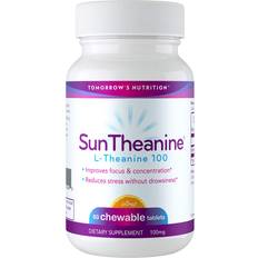 Vitamins & Supplements Tomorrow's Nutrition SunTheanine L-Theanine, 100mg Help Concentration, Focus, Stress 60 pcs