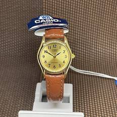 Casio Textile Wrist Watches Casio Ladies Enticer Quartz Red Red Strap LTP-1094Q-9B