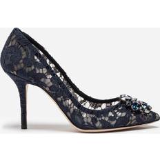 Dolce & Gabbana Heels & Pumps Dolce & Gabbana Lace rainbow pumps with brooch detailing