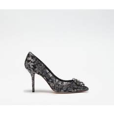 Dolce & Gabbana Heels & Pumps Dolce & Gabbana Bellucci Pumps With Brooch Detailing Zwart