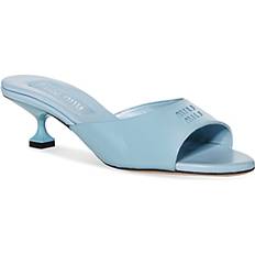 Miu Miu Slippers & Sandals Miu Miu Vernice Patent Stiletto Mule Sandals CIELO 9B