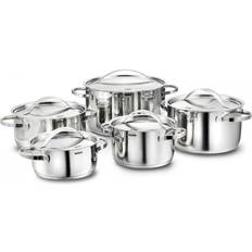 Edelstahl Set Kopf "Stilo" Set mit Klappe 5 teile