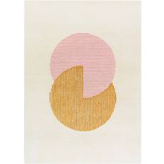 Tæpper & Skind NJRD Circles uldtæppe Pink cm