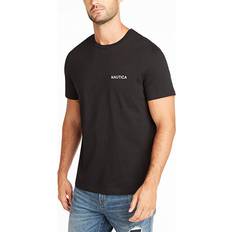 Kortärmad T-shirt Med Rund Hals För Män - Svart
