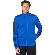 Outerwear Adidas Big Tall Essentials 3-Stripe Tricot Track Jacket Team Royal Blue/Black Men's Coat Blue