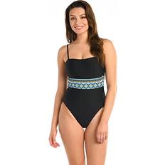 White - Women Swimwear La Blanca Running Reversible One-Piece Swimsuit ANIMAL