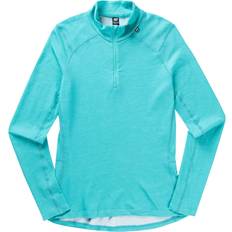 Turquoise - Women Base Layer Tops Helly Hansen Lifa Merino Midweight 1/2-Zip Top Women's