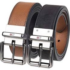 Elastane/Lycra/Spandex Belts Tommy Hilfiger Men's Reversible Belt, Rich Brown/Black, 30-32