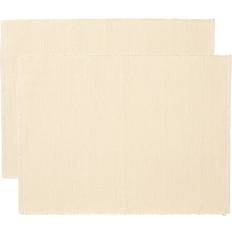 Beige - Hør Dækkeservietter Linum Uni bordskåner Cremet Dækkeserviet Beige (35x)