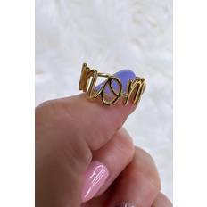 Mellow Moon Ring Mom Forgyldt Messing