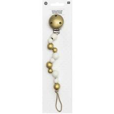 Guld Sutteholder Rico Design Made by Me Schnullerhalter 3,5x25cm gold