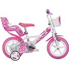 12" - Rosa Barncyklar Dino Bikes Dinobikes 12 tum 24 flicka 124RLN Barncykel