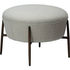 Dan Form Taburetter Dan Form Orbit Hvid Beige Stof Fodskammel