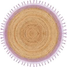 Beliani Marts Jutematta 140 cm Rund Beige Beige