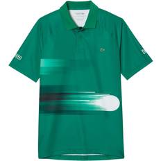 Vihreä Polo paidat Lacoste Sport Novak Djokovic Print Polo Shirt - Fluorine Green