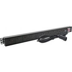 CE PDU with UK 13Amp Plug Sockets 10 Way\IEC C14\Yes