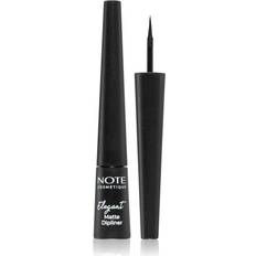 Makeup Note Cosmetique Note Cosmetique Elegant Matte Dipliner Flytande eyeliner med en metallisk matt finish 01 Coal Black 2,5 ml