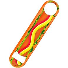 Oransje Flaskeåpnere Grindstore Hot Dog Bottle Opener 18cm