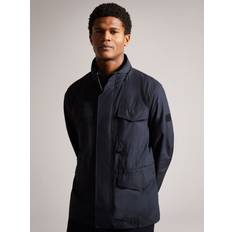 Ted Baker Outerwear Ted Baker Mens Navy Garceea Regular-fit Shell-woven Field