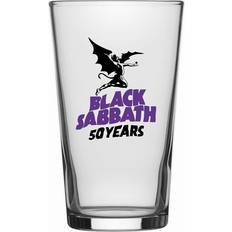 Nero Bicchieri da birra Boccale Di Black Sabbath 50 Years Unisex Trasparente Bicchiere da birra