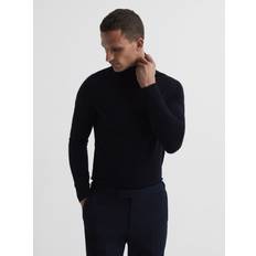 Blue - Roll Neck Jumpers Reiss Mens Navy Caine Roll-neck Wool Jumper