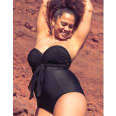 Curvy Kate Women Swimsuits Curvy Kate Curvy Kate Wrapsody Bandeau Swimsuit Black