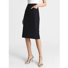 Reiss Nederdele Reiss Navy Haisley Tailored Pencil Skirt