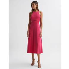 Reiss Midi Dresses Reiss Vienna Cut Out Midi Pink