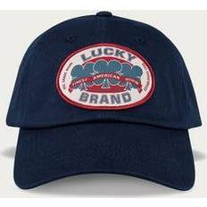 Lucky Brand Women Caps Lucky Brand Oval Clover Patch Trucker Hat Navy Navy