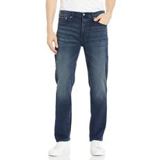 Calvin Klein Cotton Jeans Calvin Klein Men's Straight-Fit Jeans, Boston Blue BLA, x 32L