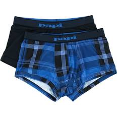 Men's Brazilian Cut Plaid and Solid Underwear Trunks 2