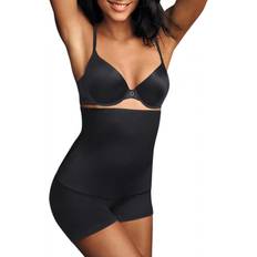 Nylon Girdles Maidenform Hi-Waist Boyshort_Black_XL