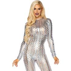 Laser cut Leg Avenue Laser Cut Metallic Catsuit