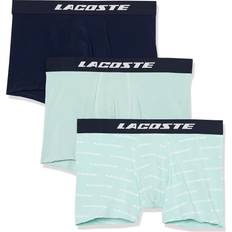 Lacoste Men's Underwear Lacoste Men's 3-Pack Regular Fit Boxer Shorts, Pastille Mint/Navy Blue-I