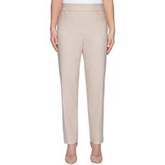 Alfred Dunner Petite Classics Tummy-Control Pull-On Straight-Leg Pants, Petite & Petite Short Tan Tan