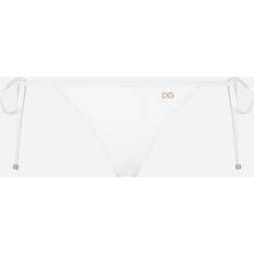 Dolce & Gabbana Damen Bikinihosen Dolce & Gabbana Bikinislip Mit Bändchen Weiß