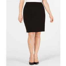 Skirts Calvin Klein Plus Asymmetrical Jacket Pencil Skirt Black