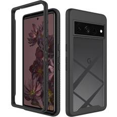 MAULUND Google Pixel 7 Pro Cover Acrylic Combo Gennemsigtig Sort