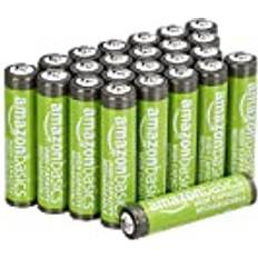 Amazon Basics förladdningsbara batterier med hög kapacitet AAA 24 Pack AAA 24 Pack Svart