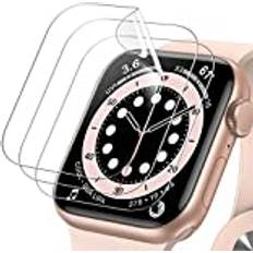 JeTech Screen Protector for Apple Watch SE 2022/2020 40mm TPU HD 3-Pack
