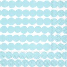 Marimekko Serviettes en Tissu Marimekko Räsymatto 33x33 cm Lot de 20 Bleu Clair Serviette en Tissu (33x)