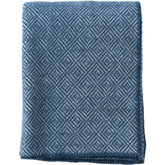 Klippan Yllefabrik Diamonds Blankets Blue (180x130cm)