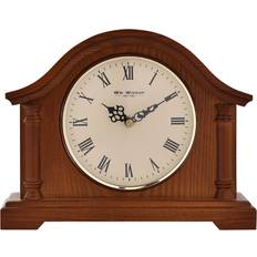 Træ Bordure Wm. Widdop Broken Arch Mantel Table Clock